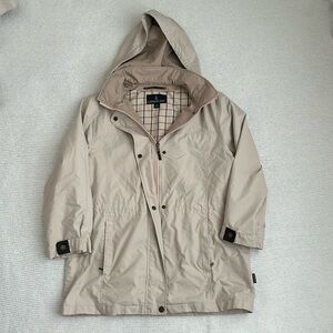 London Fog Short Trench Coat Size Large